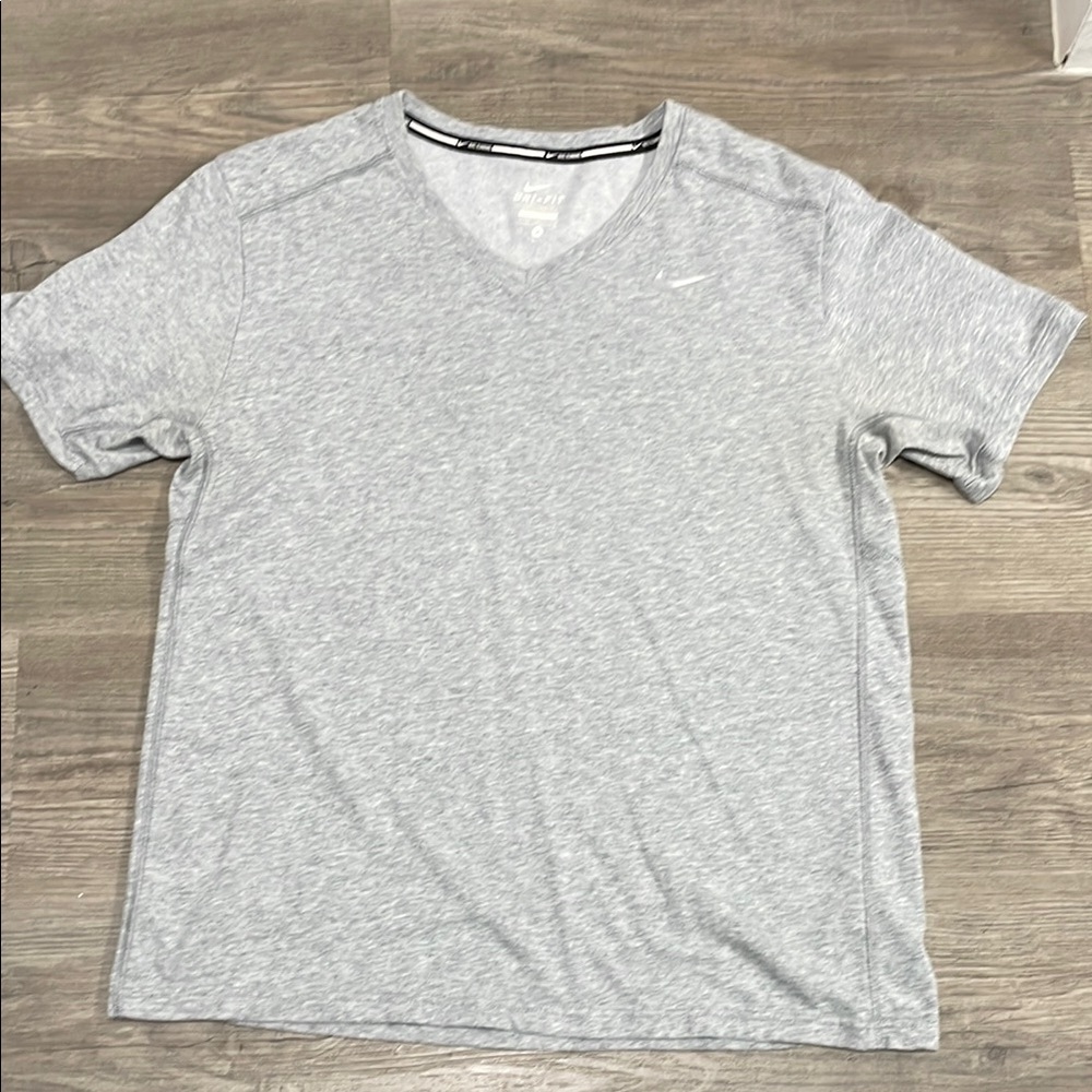 Nike Gray Short Sleeve Tees Casual Comfort
